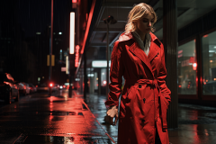 blooper1980_a_woman_in_a_raincoat_walking_along_a_city_street_i_8ad04f14-befe-4270-9431-10c2dd9d8c20