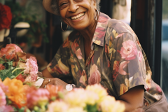 blooper1980_an_older_woman_sells_flowers_in_front_of_a_stand_su_564d5aea-51d0-49f5-87d7-7464a2525f46